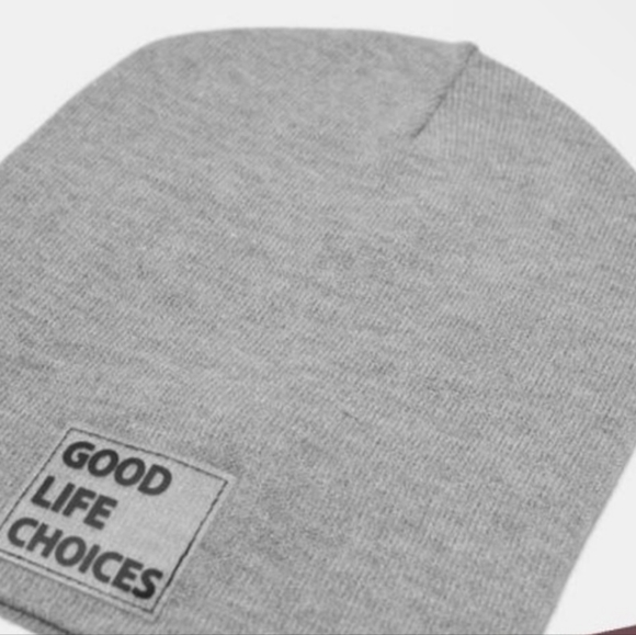 Zara KNIT GOOD LIFE CHOICES Beanie - Picture 3 of 3